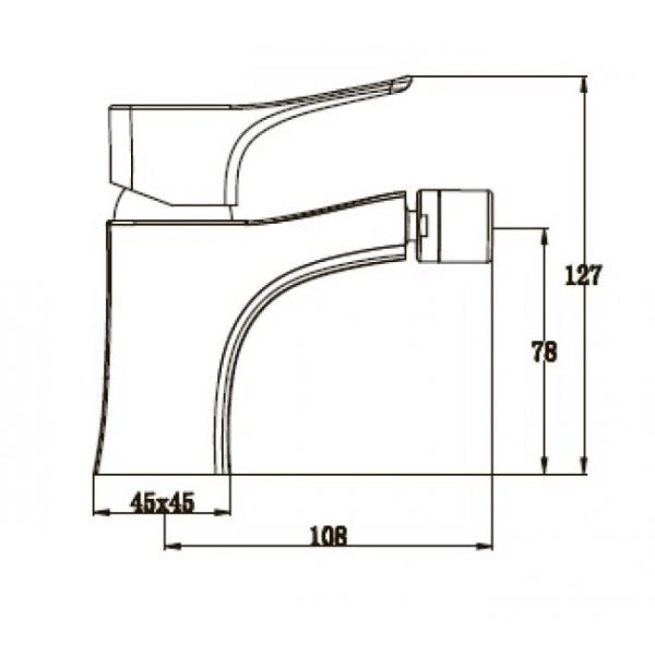 Смеситель для биде KAISER Clever (76088) хром