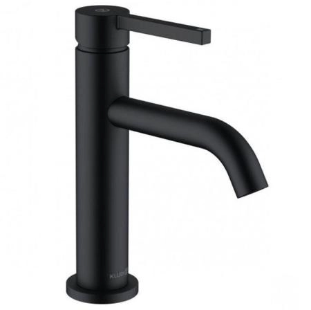 Смеситель KLUDI NOVA FONTE Pura для умывальника 100; без донного клапана; чёрный мат