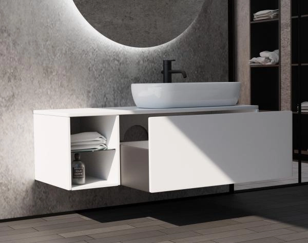 Тумба SANVIT Оскар 100 подвесная Белый без раковины