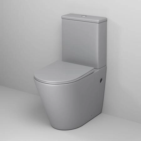 Унитаз Grossman GR-4480GLMS Color (620*365*810) СВЕТЛО-СЕРЫЙ МАТОВЫЙ напольный Безободковыйс
