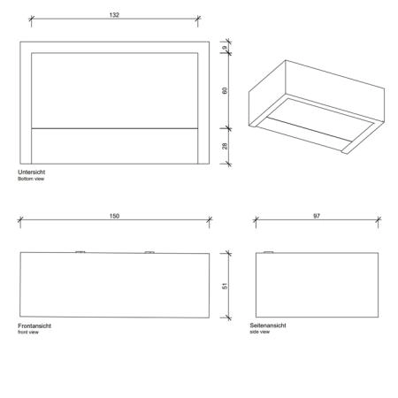 Decor Walther Box 15 N LED Светильник настенный 15x10x5см, светодиодный, 1x LED 18.4W, цвет: хром