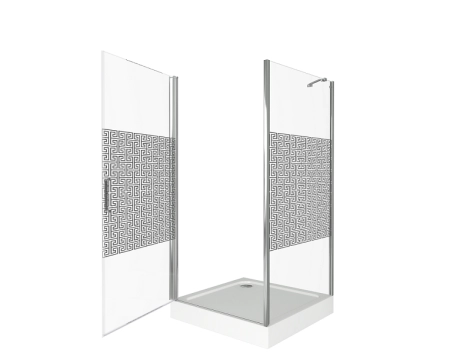 Душевой угол GOOD DOOR Fantasy CR-90-F-CH 90x90 см