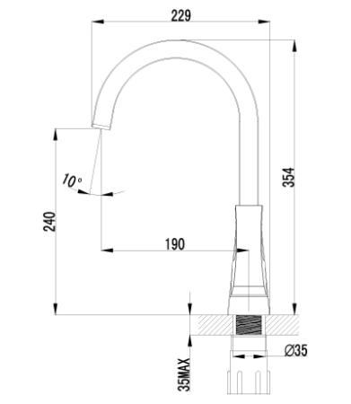 Смеситель Lemark Unit LM4555C для кухни