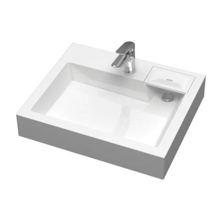 Раковина над стиральной машиной Uperwood Vission, 60*50 см, белая глянцевая