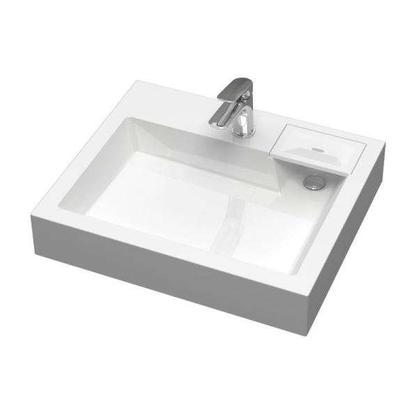 Раковина над стиральной машиной Uperwood Vission, 60*50 см, белая глянцевая