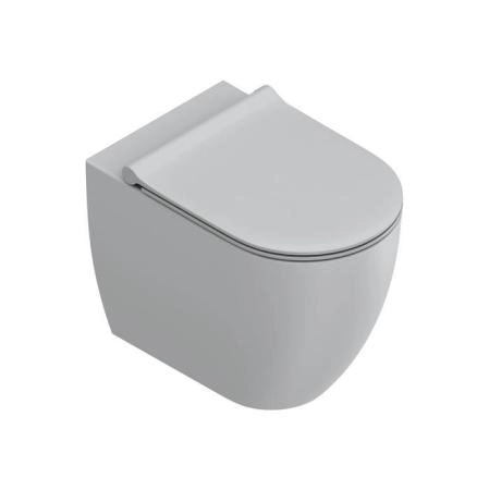 Catalano Sfera Унитаз напольный 54x35см, безободковый, смыв Tornado, покрытие Twinglaze+, цвет: Cemento Satinato
