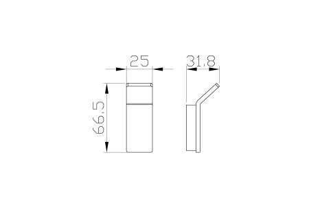 Крючок для ванной WONZON & WOGHAND LOTTE, Брашированное золото (WW-8315A-BG)