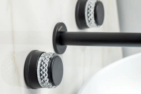 Смеситель из стены Boheme AURA на 3 отв. BLACK 152-2-B-A