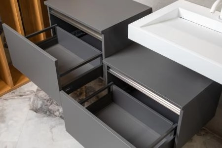 Ящик под столешницу Boheme 60см АНТРАЦИТ мат. VALLESSI UNO-S 897-060-A mat