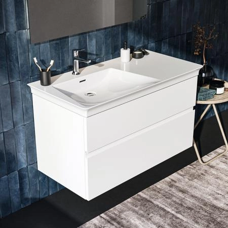 Ideal Standard Finesse Тумба с раковиной 100x50см, подвесная, SX, 2 ящика, 1 отв., цвет: белый матовый