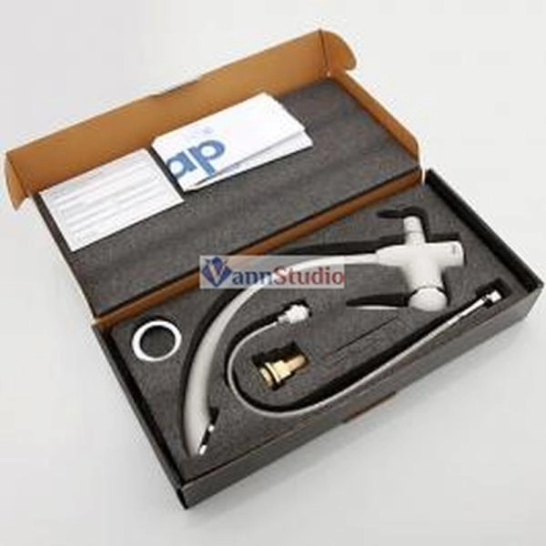 Смеситель для кухни Frap F4399-8 с краном для фильтр/воды белый