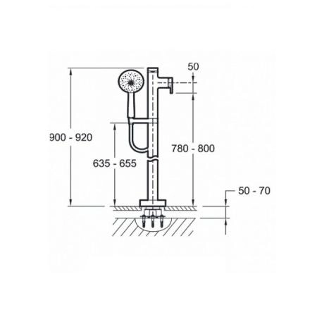 Смеситель Jacob Delafon COMPOSED E73087-CP для ванны хром