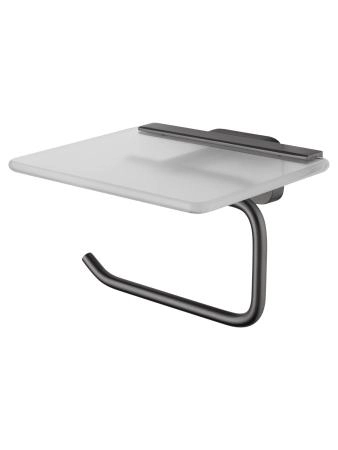 Держатель для туалетной бумаги с полкой WONZON & WOGHAND GRAFFITY, Темный графит (WW-9326)