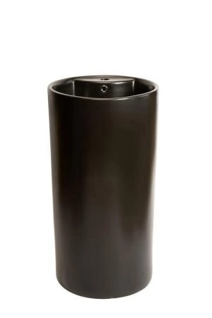 Раковина SantiLine SL-4003МВ 46x44 напольный керамическая черный матовый