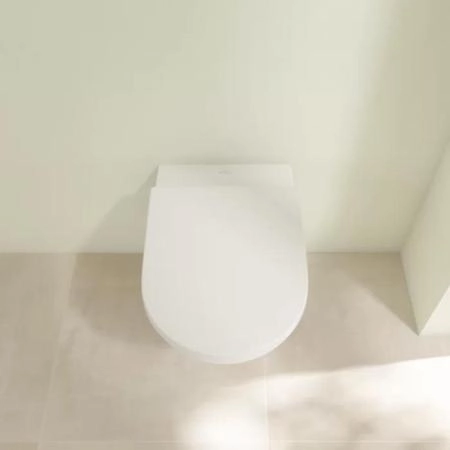 Унитаз Villeroy Boch Subway 3.0 4670TS01 370х560, с крышкой-сиденьем 9M78S101, цвет Альпийский белый