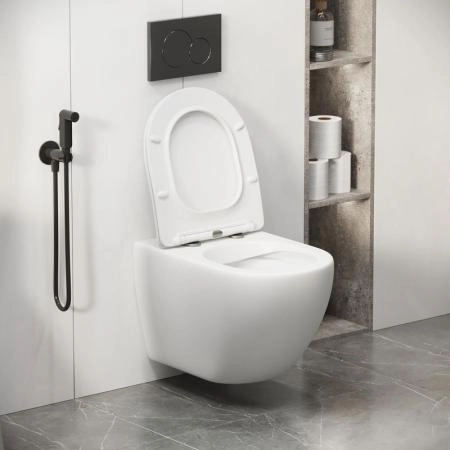 Унитаз Grossman GR-4411MS Color (550*365*395) БЕЛЫЙ МАТОВЫЙ подвесной Безободковый