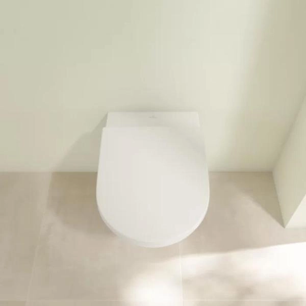 Унитаз Villeroy Boch Subway 3.0 4670TS01 370х560, с крышкой-сиденьем 9M78S101, цвет Альпийский белый