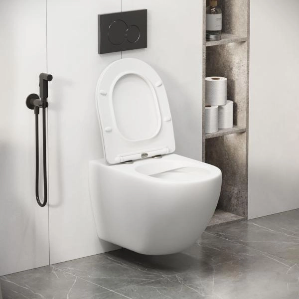 Унитаз Grossman GR-4411MS Color (550*365*395) БЕЛЫЙ МАТОВЫЙ подвесной Безободковый