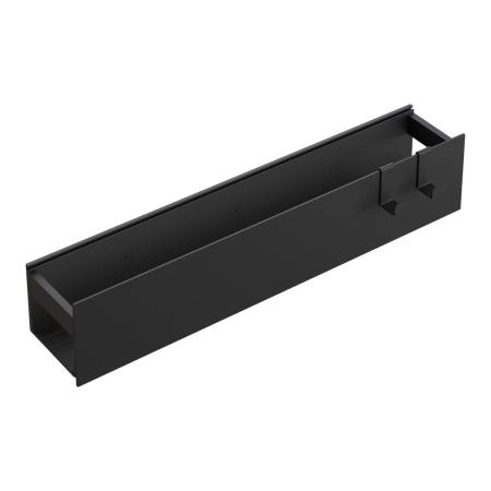 Полка Boheme настенная 60см Black + 2 крючка 10966-B