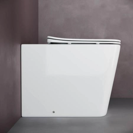 Унитаз Ceramicanova CUBIC Rimless CN1809 напольный с сиденьем SoftClose