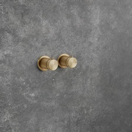 Gessi Gessi316 Смеситель для душа, встраиваемый, термостатический, с переключателем на 2 положения, цвет: Warm Bronze Br. PVD