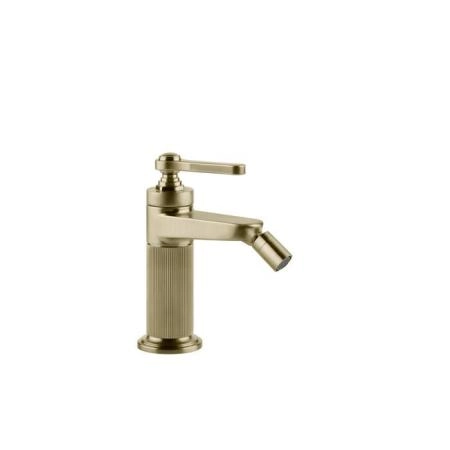 Gessi Venti20 Смеситель для биде, на 1 отв., с донным клапаном, цвет: Brushed Brass PVD