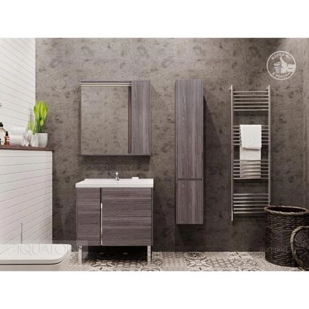 Тумба под раковину Aquaton Стоун 1A228201SXC80 80 с ящиком, грецкий орех