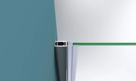 Душевая дверь BelBagno KRAFT 100 прозрачное стекло 6 мм профиль хром KRAFT-B-12-60/40-C-Cr-L
