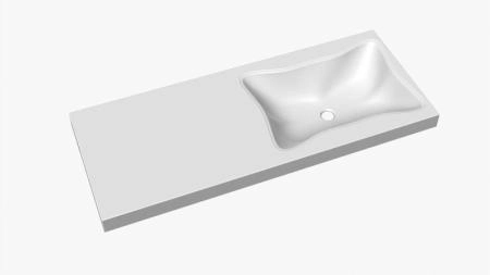 Раковина Marko над стиральной машиной Клевер 120 реверсивная