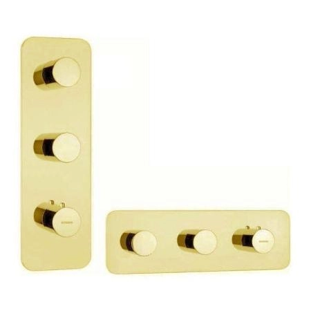 Термостат для ванны с душем Bossini Oki Z031204.021, золото