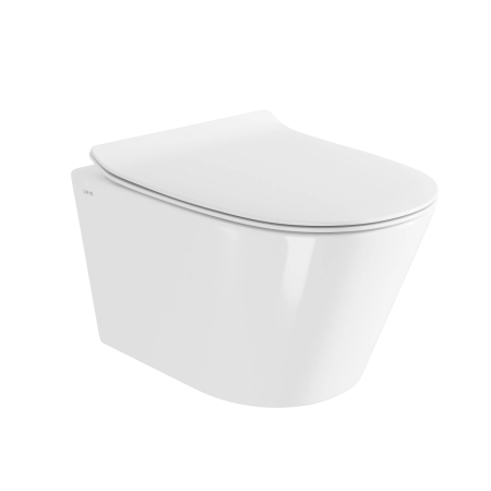 Подвесной унитаз VitrA M50 8302B003-6404 безободковый VortexFlush с сиденьем микролифт дюропласт белый санитарный фарфор