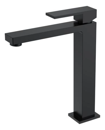 Смеситель для умывальника Boheme высокий Qubic Matt Black 472-B