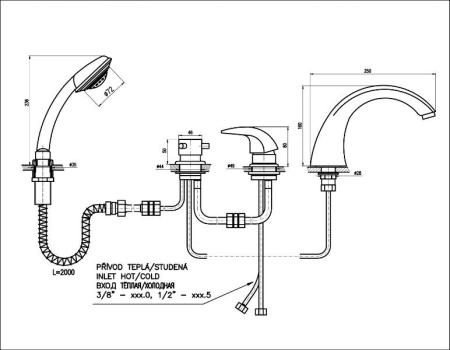 Смеситель Slezak RAV Dunaj D469.5P хром
