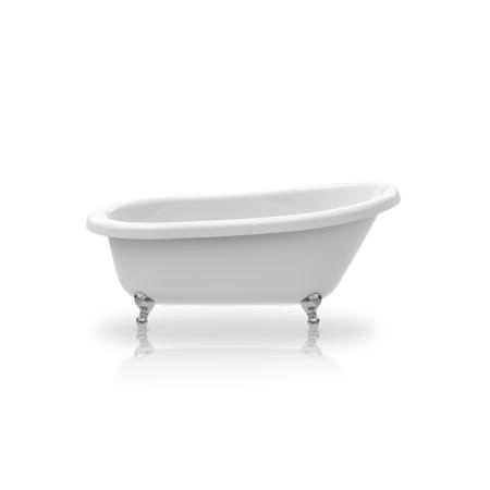 KNIEF Slipper Ванна отдельностоящая 151.5х72.5хh78.5/57см,с 4-мя бронзовыми ножками"лапа с когтями" (продается со сливом 0100-091-01)