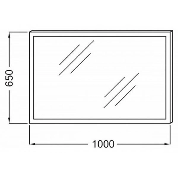 Зеркало Jacob Delafon EB1442-NF 100 см с подсветкой