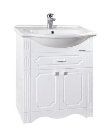 Тумба под раковину Bellezza Кантри-65 цвет белый напольная