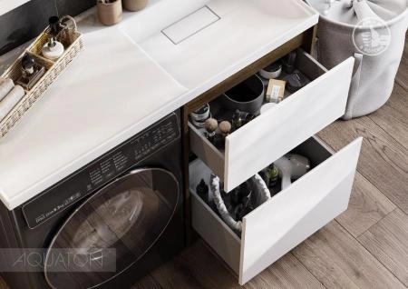 Тумба под раковину AQUATON Лондри 60 Дуб Рустикальный без фасада 1A266901LHDR0