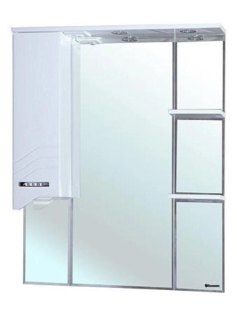 Зеркало-шкаф Bellezza Дрея 85 L с подсветкой белый