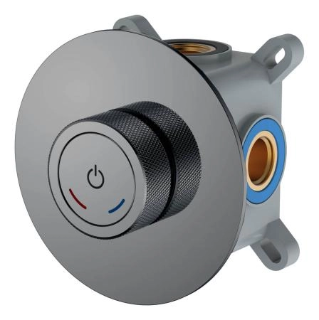 Смеситель автоматический встроенный Boheme TECH Shine Gun Metal 154-4-SGM