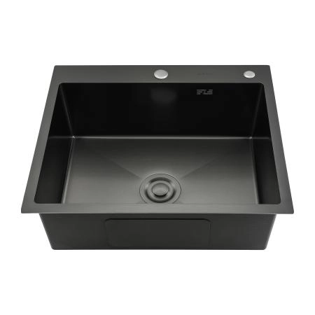 Кухонная мойка GAPPO GS6050-6 с коландером, оружейная сталь