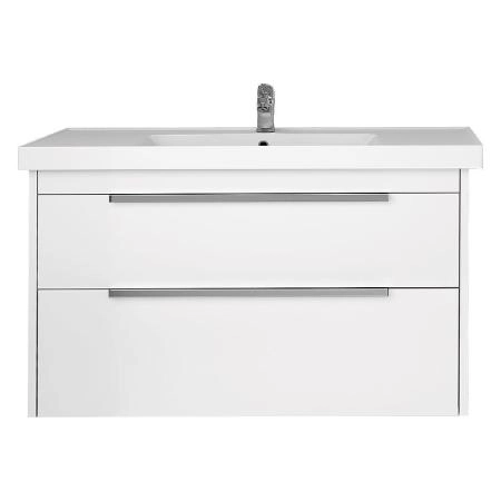 Тумба под раковину Dreja PRIME 90 см, подвесная/напольная, белый глянец 99.9302
