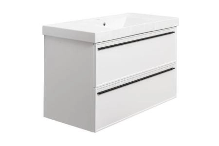 Тумба под раковину LA FENICE Elba Bianco TWIN белый 100 FNC-01-ELB-B-100-2 белый матовый