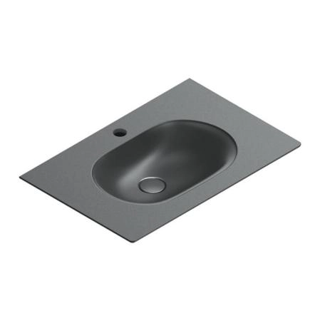 Catalano Sfera Раковина консоль 75x50см, с 1 отв., цвет: черный матовый