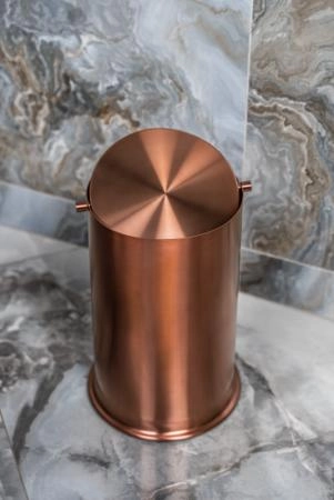 Ведро Boheme для мусора с вращающейся крышкой Copper Brushed 10916-CB
