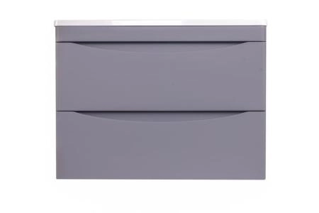 Тумба подвесная Style Line Бергамо мини 70 (2 ящ.) Люкс антискрейтч серый, PLUS