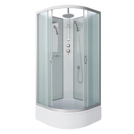 Душевая кабина Niagara NG-3302-14BKT 1000х1000х2100-2400 средний поддон 26см стекло матовое