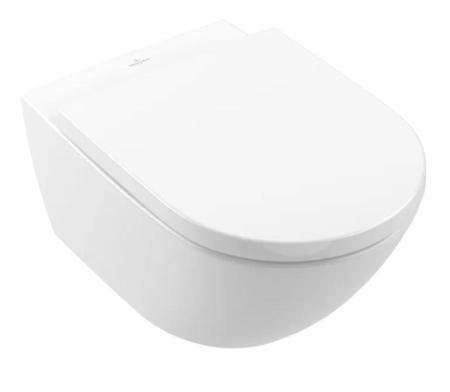 Унитаз Villeroy Boch Subway 3.0 4670TS01 370х560, с крышкой-сиденьем 9M78S101, цвет Альпийский белый