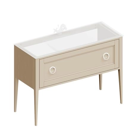 Тумба Kerama Marazzi PLAZA CLASSIC ПЛАЗА КЛАССИК PL.CN.120.1\CAP.M напольная 1 ящик 120, капучино матовый