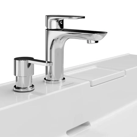 Раковина Kerama Marazzi LOGICA ЛОДЖИКА LO.wb.60.2 мебельная с двумя отверстиями 60, белая глянцевая