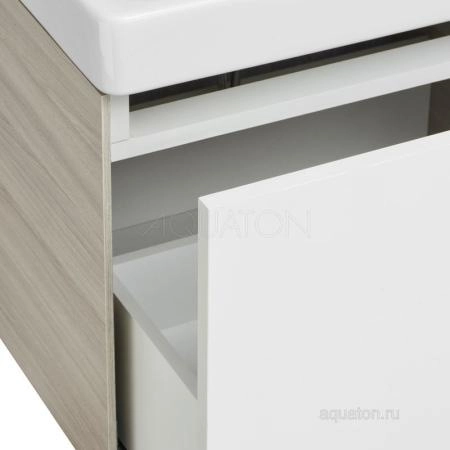 Тумба под раковину AQUATON Асти 55 белый глянец 1A263101AXD70
